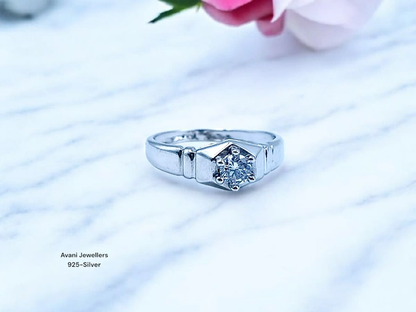 Silver Gents Fancy Rings - 3.05, 20