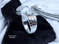 Silver Gents Fancy Rings - 3.86, 18