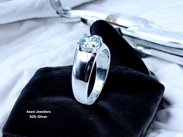 Silver Gents Fancy Rings - 5.17, 19