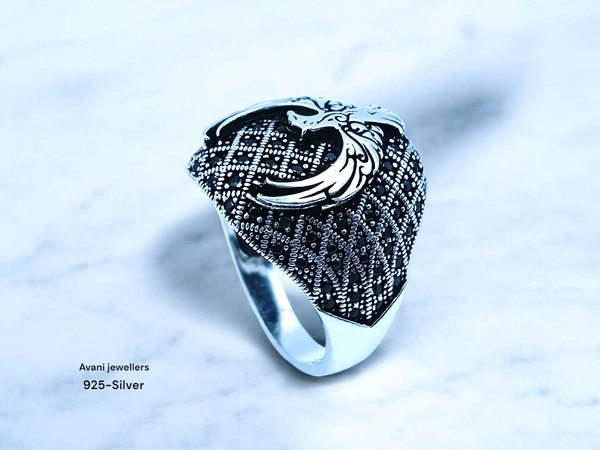 Silver Gents Fancy Rings - 8.6, 23