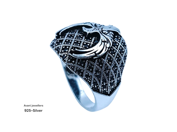 Silver Gents Fancy Rings - 8.6, 23