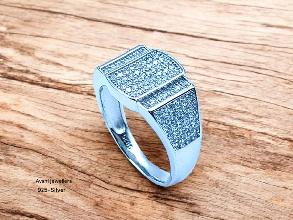Silver Gents Fancy Rings - 6.44, 26