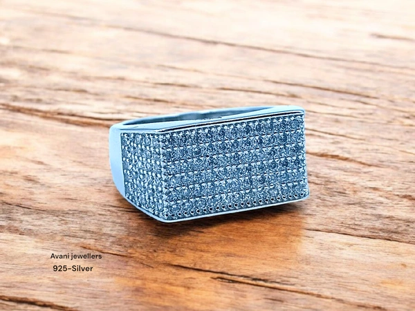 Silver Gents Fancy Rings - 6.15, 16