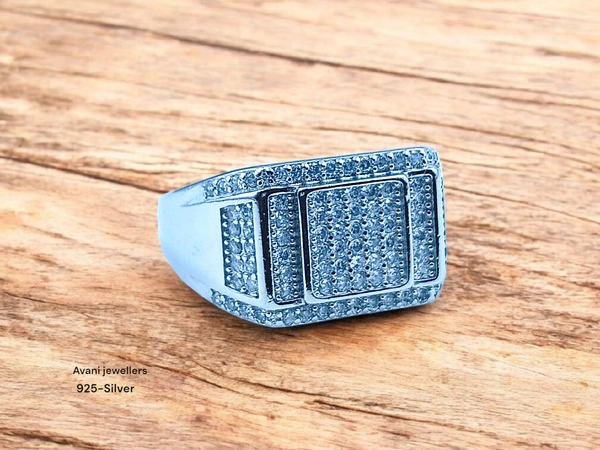 Silver Gents Fancy Rings - 7, 22
