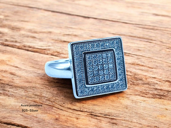 Silver Gents Fancy Rings - 5.33, 17
