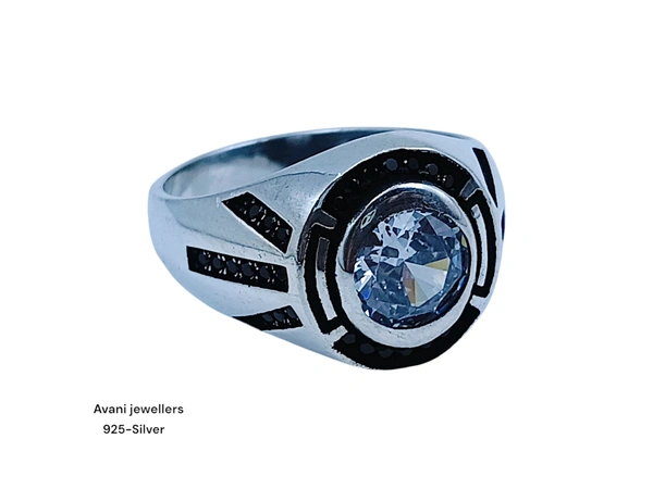 Silver Gents Fancy Rings - 25, 7.72
