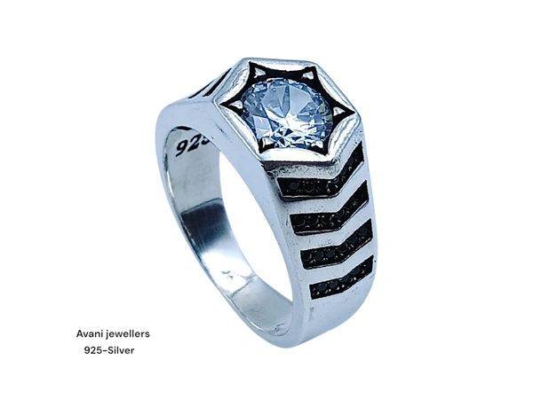 Silver Gents Fancy Rings - 25, 10.14