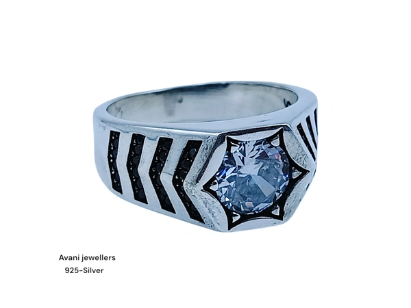 Silver Gents Fancy Rings - 25, 10.14