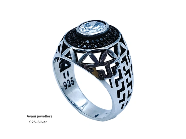 Silver Gents Fancy Rings - 24, 7.97