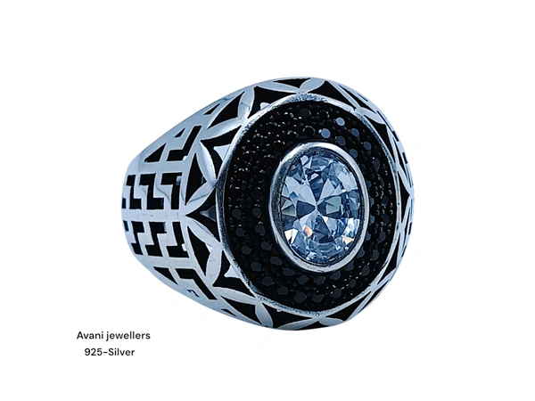 Silver Gents Fancy Rings - 24, 7.97