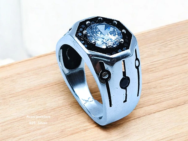 Silver Gents Fancy Rings - 19, 7.24
