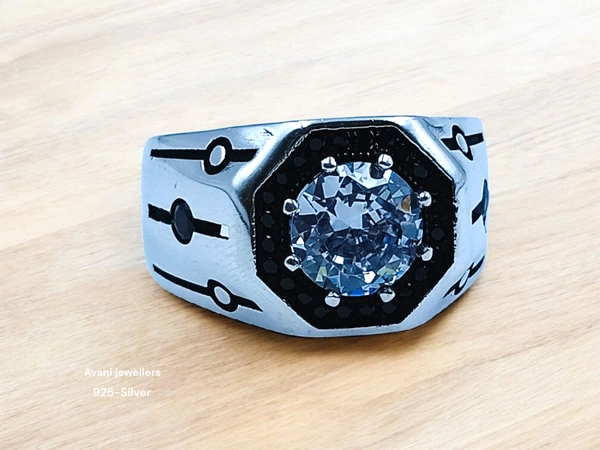 Silver Gents Fancy Rings - 19, 7.24