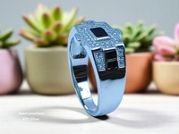 Silver Gents Fancy Rings - 20, 6.43