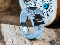 Silver Gents Fancy Rings - 19, 6.5