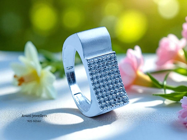 Silver Gents Fancy Rings - 23, 5.14, 5.14