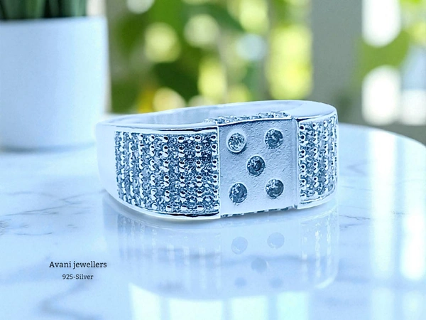Silver Gents Fancy Rings - 25, 5.28, 5.28