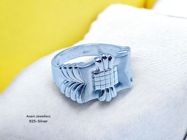 Silver Gents Plain Ring - 5.01, 25