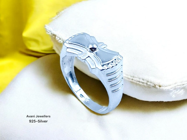 Silver Gents Plain Ring - 3.59, 21.5