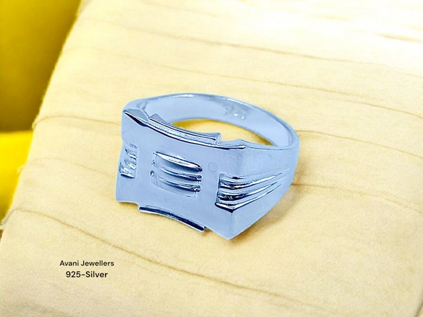 Silver Gents Plain Ring - 3.76, 22