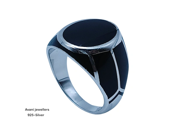 Silver Gents Plain Ring - 21, 7.87