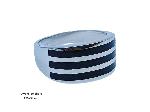 Silver Gents Plain Ring - 21, 6.4