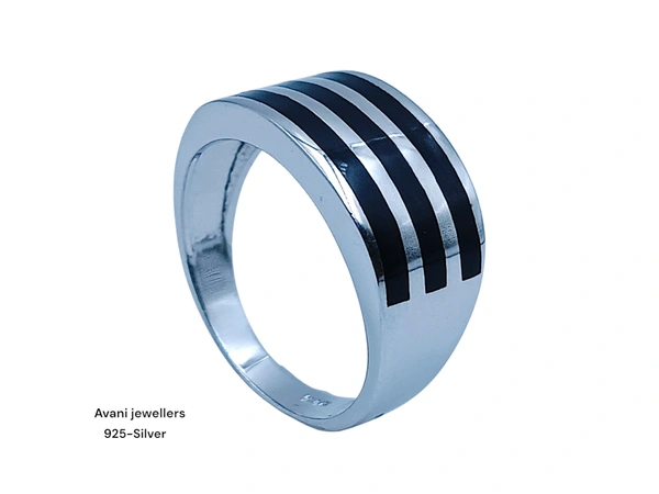 Silver Gents Plain Ring - 21, 6.4