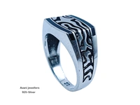 Silver Gents Plain Ring - 30, 12