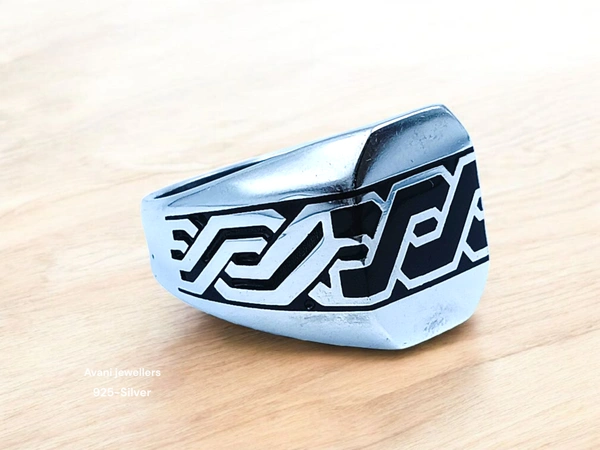 Silver Gents Plain Ring - 23, 8.24