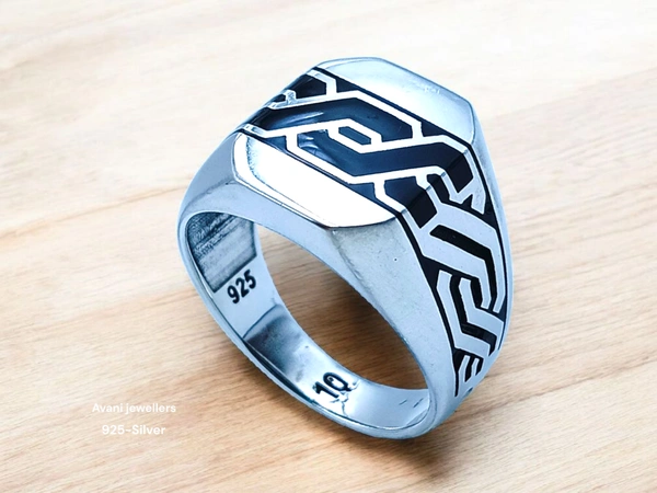 Silver Gents Plain Ring - 23, 8.24