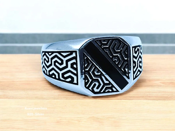 Silver Gents Plain Ring - 28, 8.46