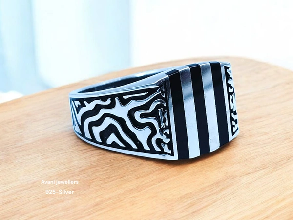 Silver Gents Plain Ring - 26, 8.52