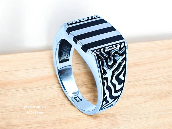 Silver Gents Plain Ring - 26, 8.52