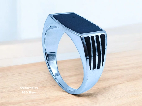 Silver Gents Plain Ring - 22, 6.63