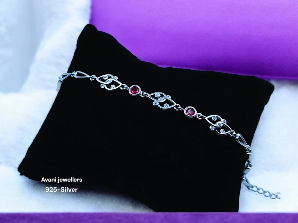 Silver Ladies Fancy Bracelet - 7.5 INCH, 6.59