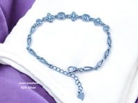 Silver Ladies Fancy Bracelet - 8 INCH, 7.1