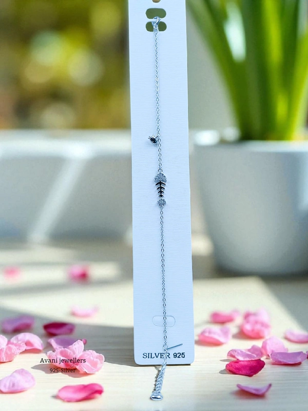 Silver Ladies Fancy Bracelet - Adjustable, 2.45, 2.45