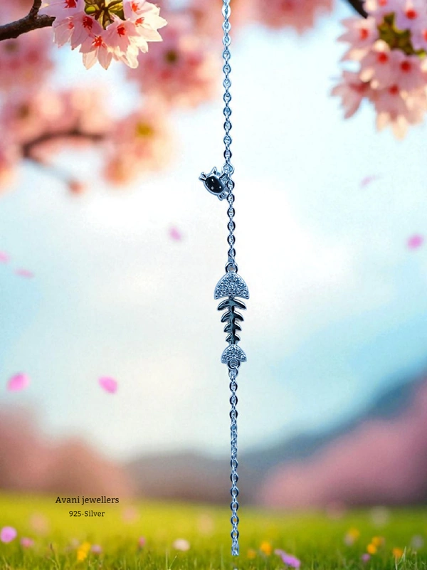Silver Ladies Fancy Bracelet - Adjustable, 2.45, 2.45