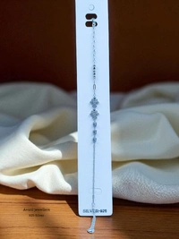 Silver Ladies Fancy Bracelet - Adjustable, 3.64, 3.64