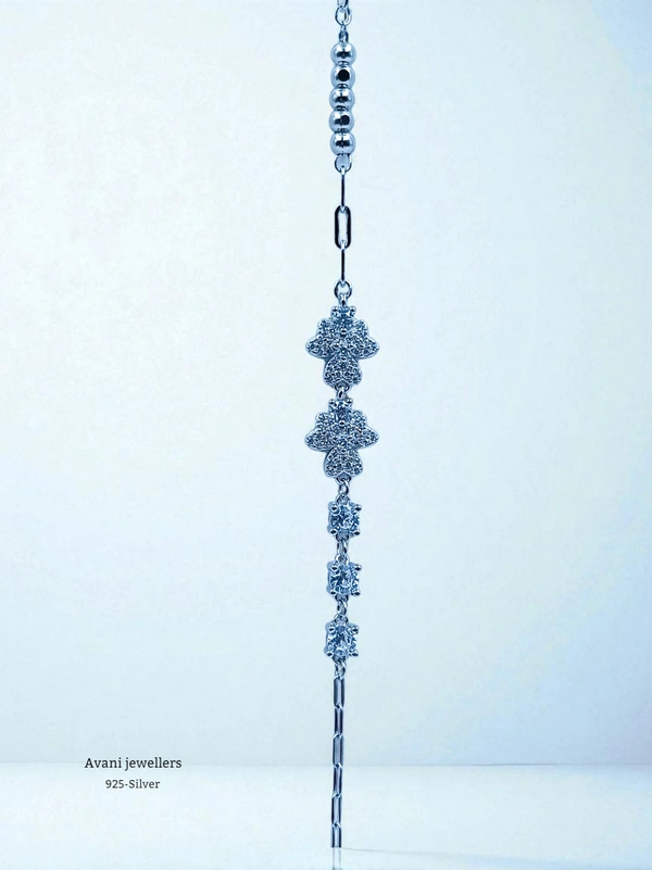 Silver Ladies Fancy Bracelet - Adjustable, 3.64, 3.64
