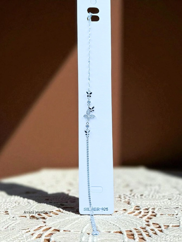 Silver Ladies Fancy Bracelet - Adjustable, 3.04, 3.04