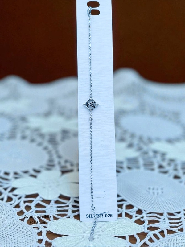 Silver Ladies Fancy Bracelet - Adjustable, 1.88, 1.88