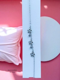 Silver Ladies Fancy Bracelet - Adjustable, 2.84, 2.84