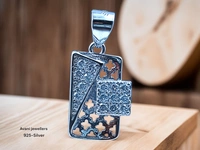 Silver Italian Fancy Pendant Set - 3.34
