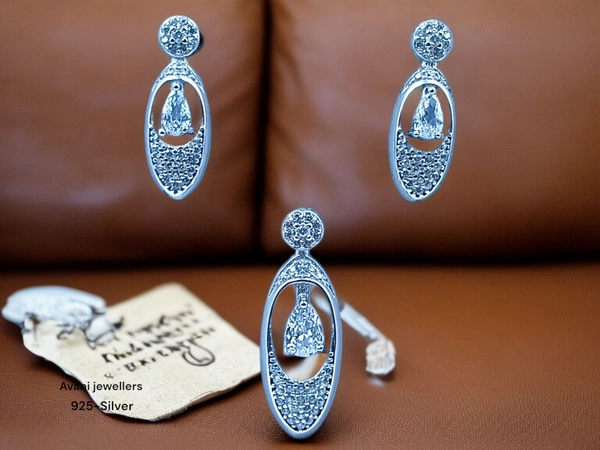 Silver Italian Fancy Pendant Set - 3.55