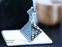 Silver Italian Fancy Pendant Set - 3.36