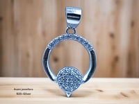 Silver Italian Fancy Pendant Set - 2.89