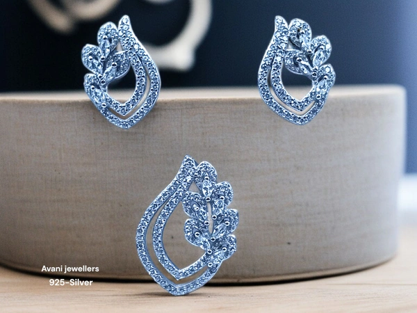 Silver Italian Fancy Pendant Set - 4.2
