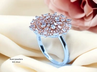 Silver Ladies Cocktail Ring - 4.36, 17