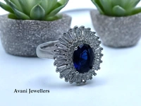Silver Ladies Cocktail Ring - 14, 5.24