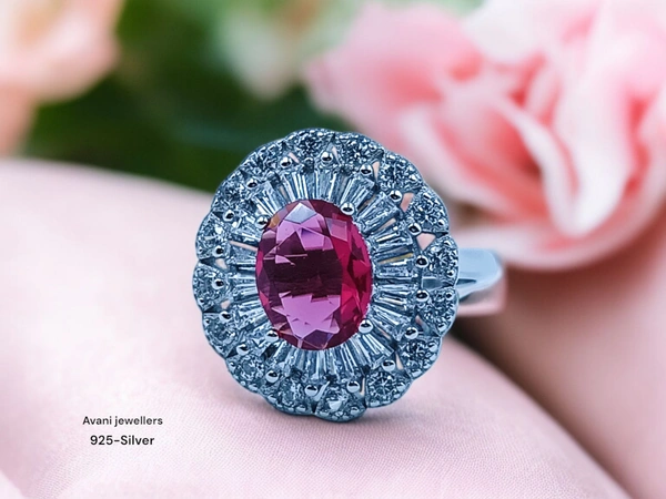 Silver Ladies Cocktail Ring - 4.12, 12